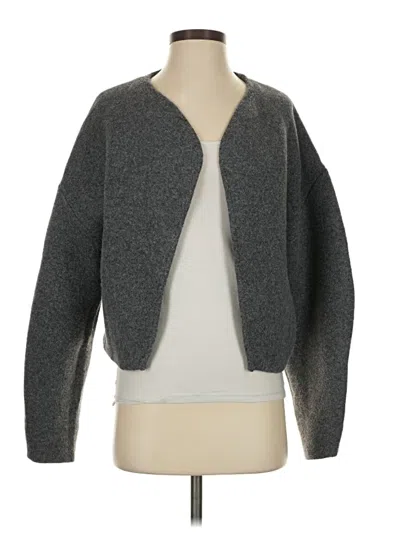 Pre-owned Zara Cardigan Sweater In Gray