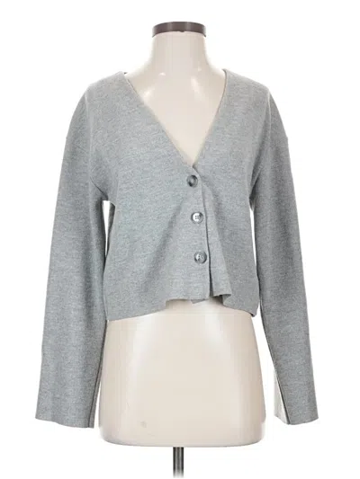 Pre-owned Zara Cardigan Sweater In Gray