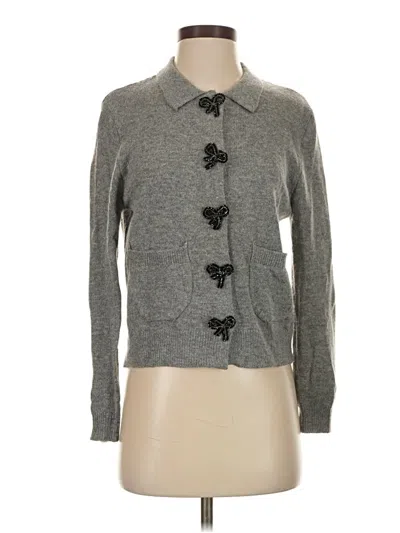 Pre-owned Zara Cardigan Sweater In Gray