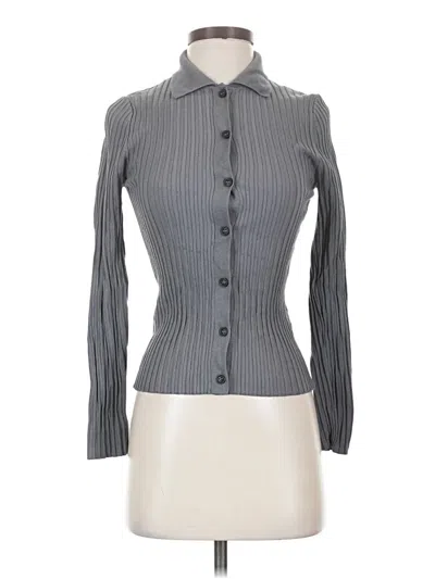 Pre-owned Zara Cardigan Sweater In Gray