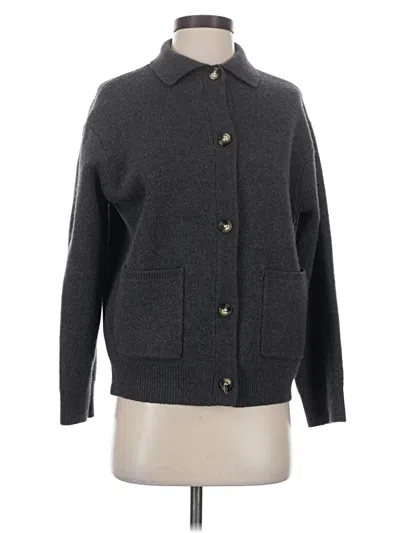 Pre-owned Zara Cardigan Sweater In Gray