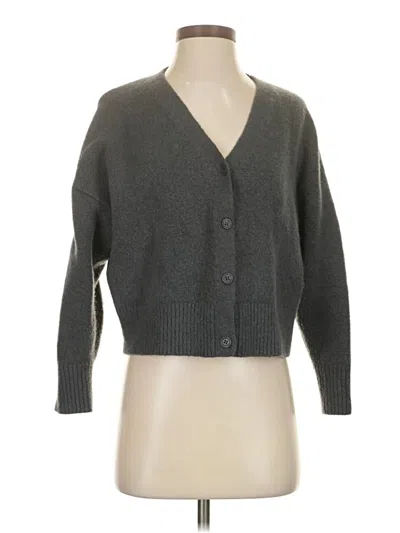 Pre-owned Zara Cardigan Sweater In Gray