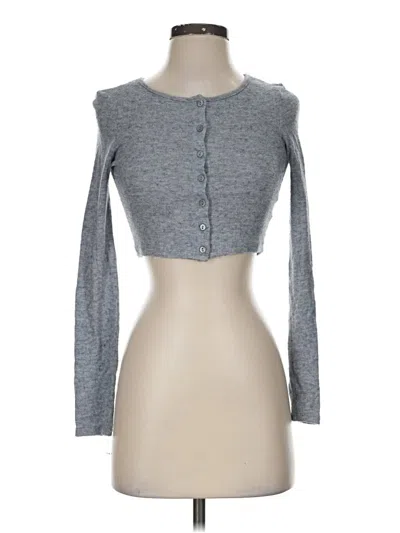 Pre-owned Zara Cardigan Sweater In Gray