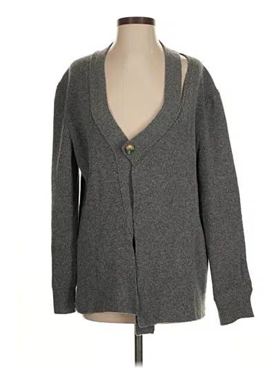 Pre-owned Zara Cardigan Sweater In Gray