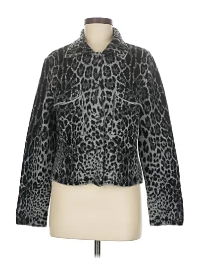 Pre-owned Zara Cardigan Sweater In Gray