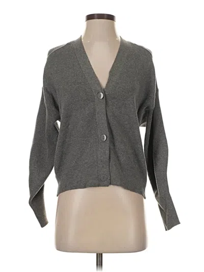 Pre-owned Zara Cardigan Sweater In Gray