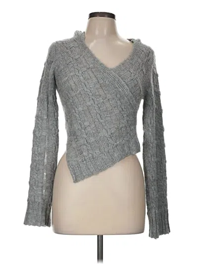 Pre-owned Zara Cardigan Sweater In Gray