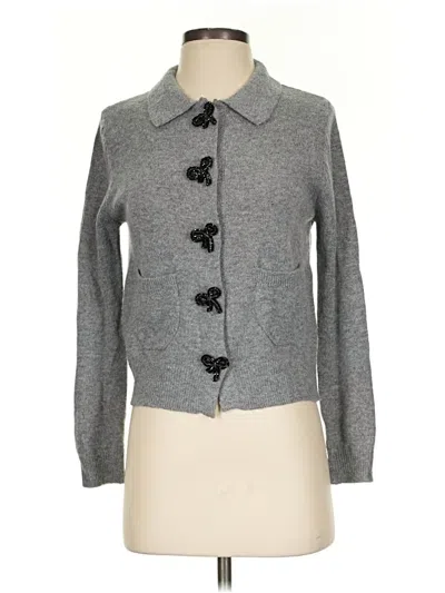 Pre-owned Zara Cardigan Sweater In Gray
