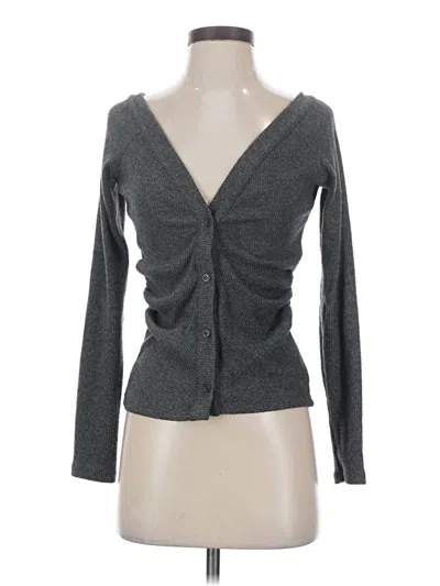 Pre-owned Zara Cardigan Sweater In Gray