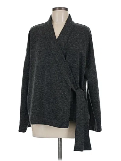 Pre-owned Zara Cardigan Sweater In Gray