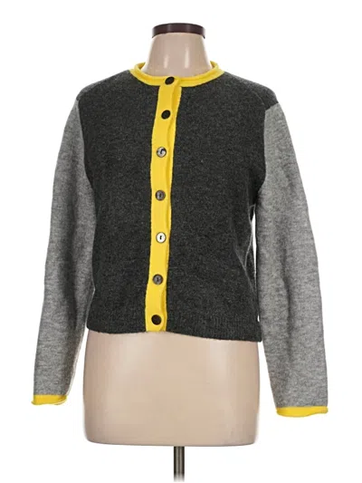 Pre-owned Zara Cardigan Sweater In Gray