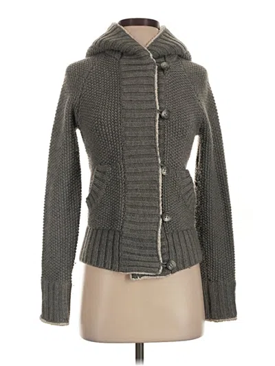 Pre-owned Zara Cardigan Sweater In Gray