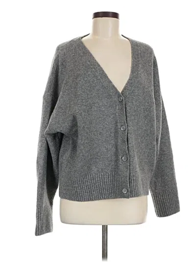 Pre-owned Zara Cardigan Sweater In Gray