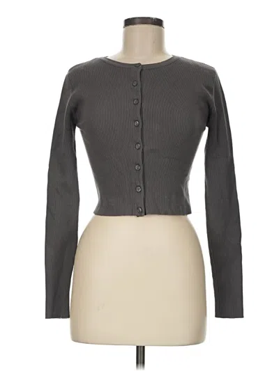 Pre-owned Zara Cardigan Sweater In Gray