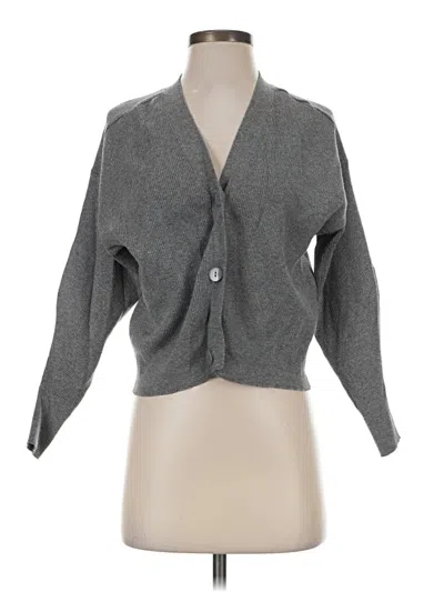 Pre-owned Zara Cardigan Sweater In Gray