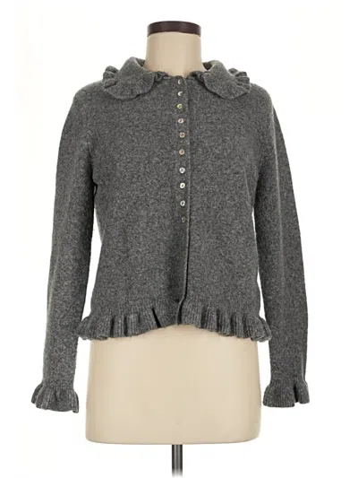 Pre-owned Zara Cardigan Sweater In Gray