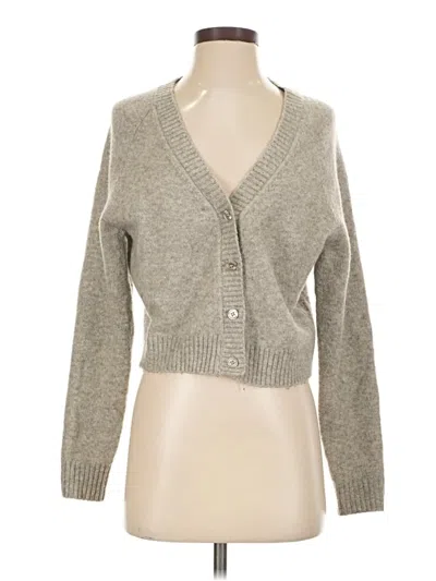Pre-owned Zara Cardigan Sweater In Gray