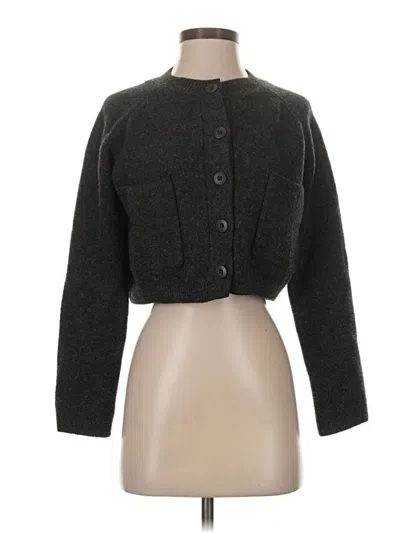 Pre-owned Zara Cardigan Sweater In Gray