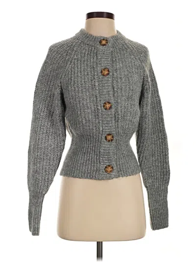 Pre-owned Zara Cardigan Sweater In Gray