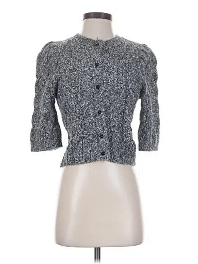 Pre-owned Zara Cardigan Sweater In Gray