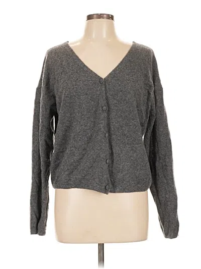 Pre-owned Zara Cardigan Sweater In Gray