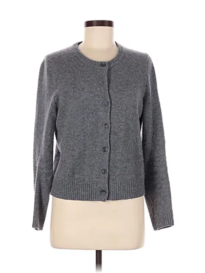 Pre-owned Zara Cardigan Sweater In Gray