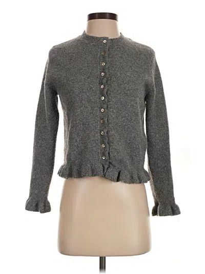 Pre-owned Zara Cardigan Sweater In Gray