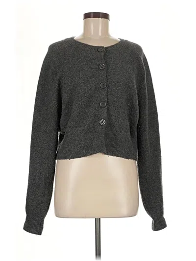 Pre-owned Zara Cardigan Sweater In Gray