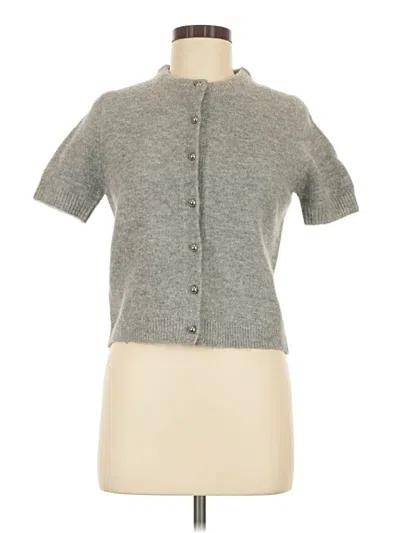 Pre-owned Zara Cardigan Sweater In Gray