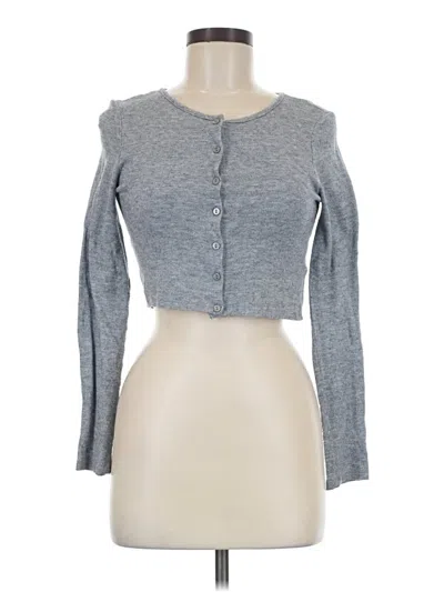 Pre-owned Zara Cardigan Sweater In Gray