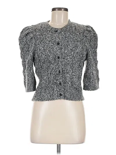 Pre-owned Zara Cardigan Sweater In Gray