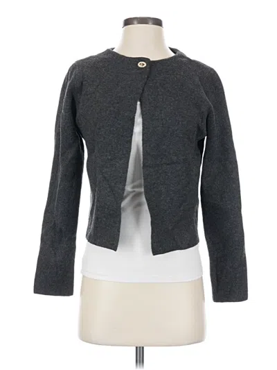 Pre-owned Zara Cardigan Sweater In Gray
