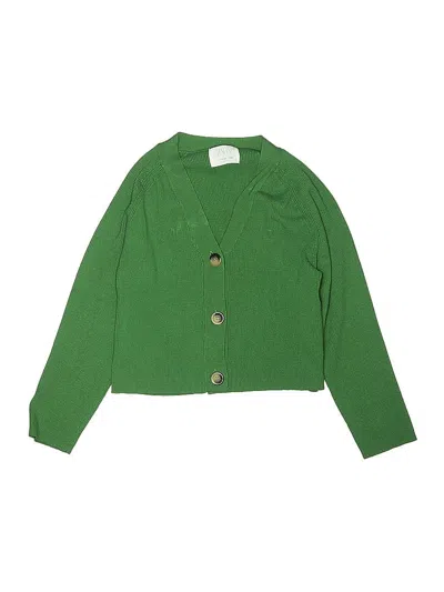 Pre-owned Zara Kids' Cardigan Sweater In Green