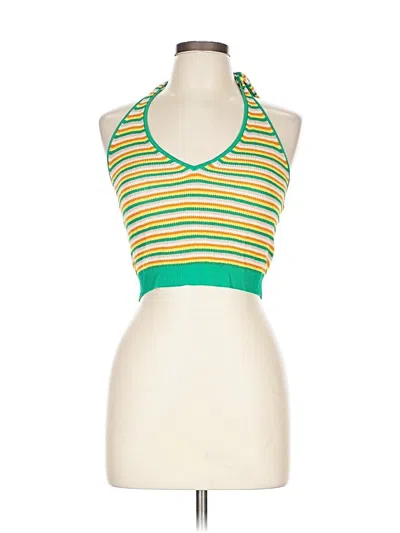 Pre-owned Zara Cardigan Sweater In Green