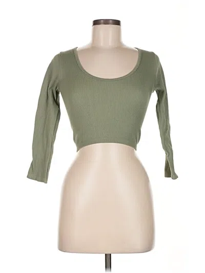 Pre-owned Zara Cardigan Sweater In Green