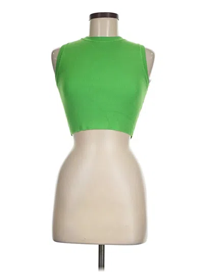 Pre-owned Zara Cardigan Sweater In Green