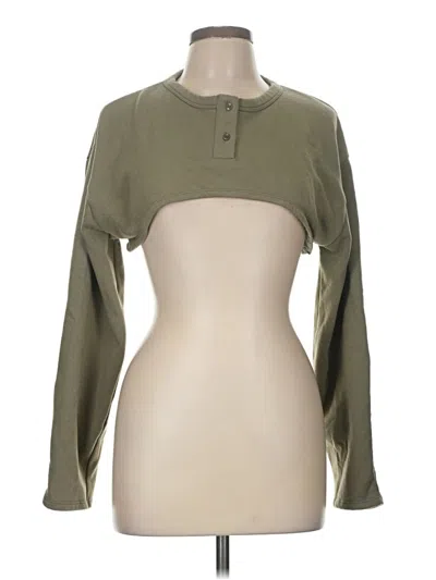 Pre-owned Zara Cardigan Sweater In Green