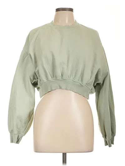 Pre-owned Zara Cardigan Sweater In Green