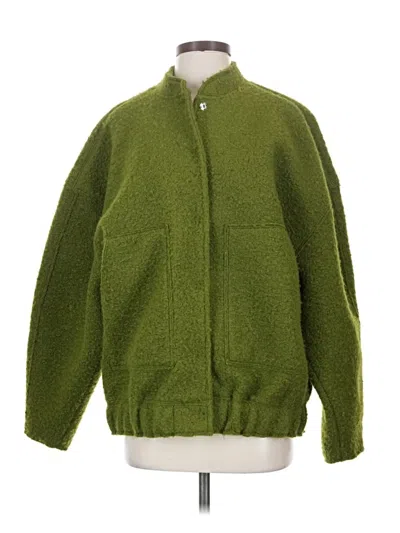 Pre-owned Zara Cardigan Sweater In Green
