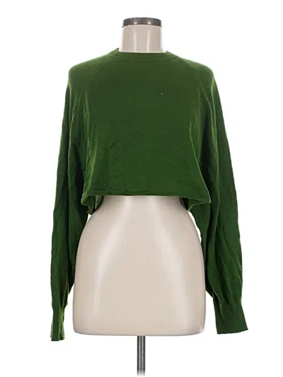 Pre-owned Zara Cardigan Sweater In Green