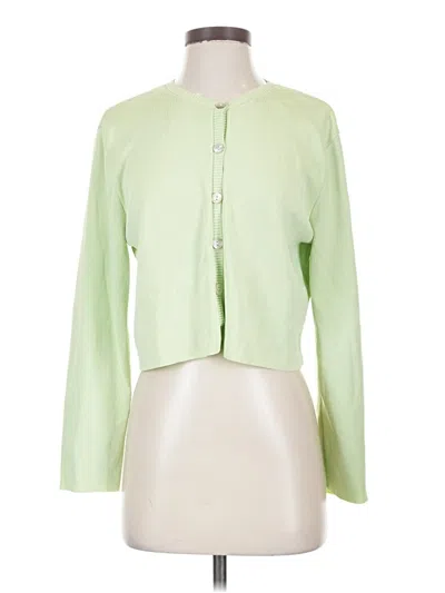 Pre-owned Zara Cardigan Sweater In Green