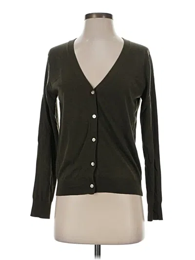 Pre-owned Zara Cardigan Sweater In Green