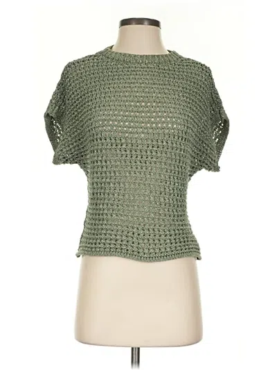 Pre-owned Zara Cardigan Sweater In Green