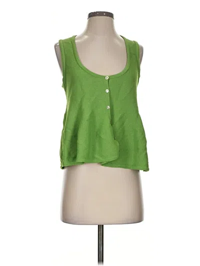 Pre-owned Zara Cardigan Sweater In Green