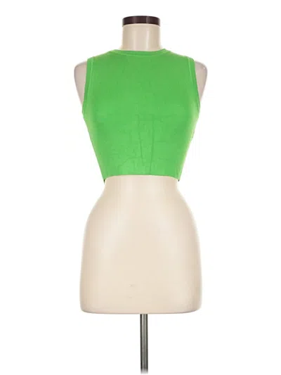 Pre-owned Zara Cardigan Sweater In Green