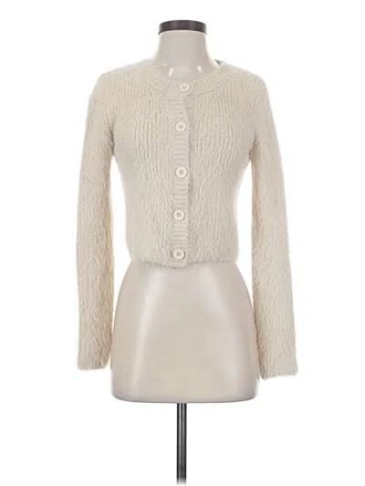 Pre-owned Zara Cardigan Sweater In Ivory