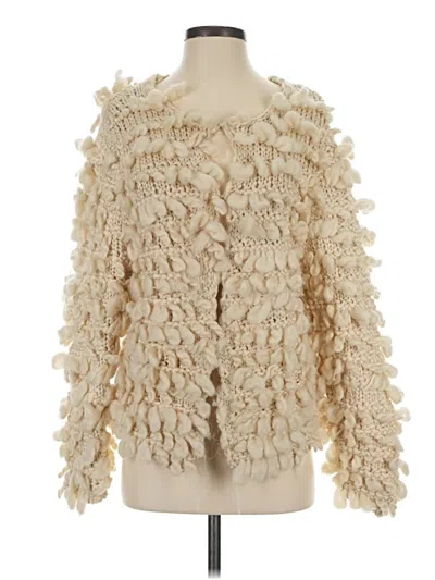 Pre-owned Zara Cardigan Sweater In Ivory