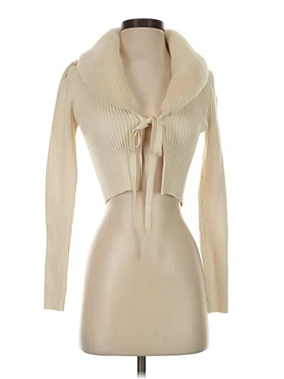 Pre-owned Zara Cardigan Sweater In Ivory