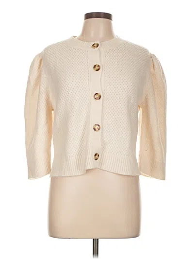 Pre-owned Zara Cardigan Sweater In Ivory
