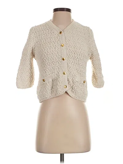 Pre-owned Zara Cardigan Sweater In Ivory